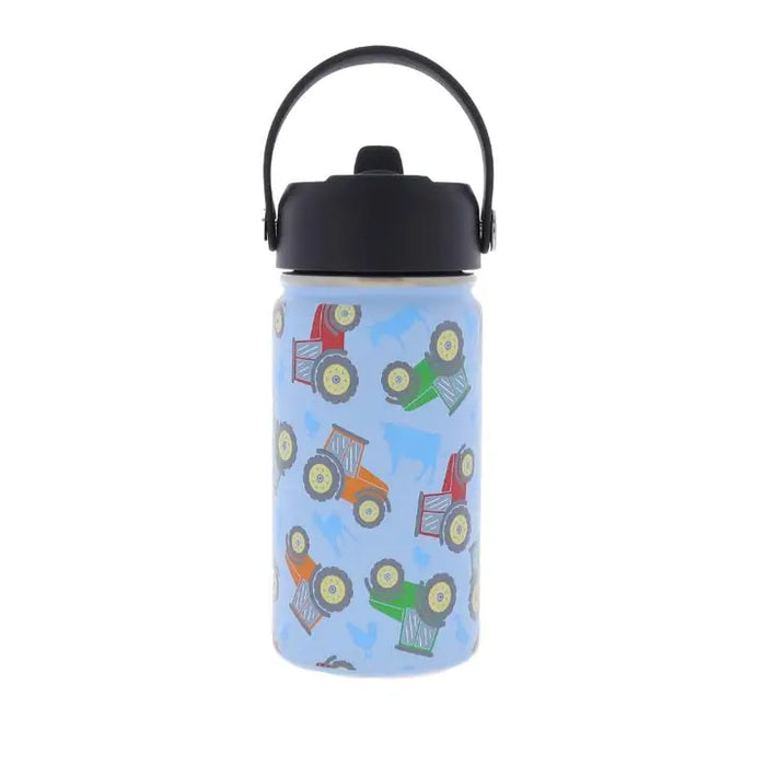 Kids 12oz Bottle with Straw Cap - 12 Styles!