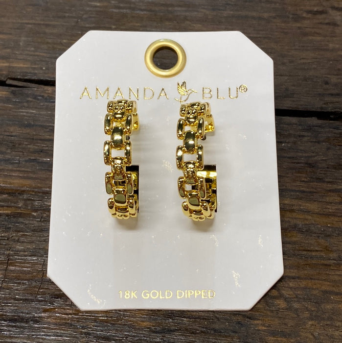 Gold Zoe Polished Earrings