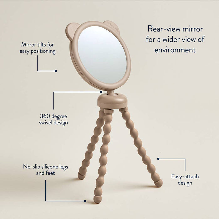 Itzy Peek Stroller Mirror™.  Bendable legs to attach wherever you need it.