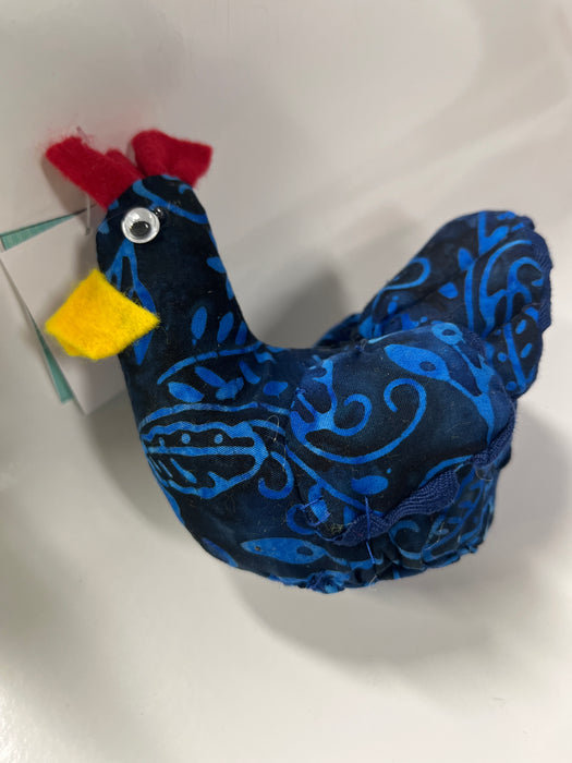 Miniature Hand Sewn Chickens .  Made from Fun Fabric or Vintage Feed Sacks.