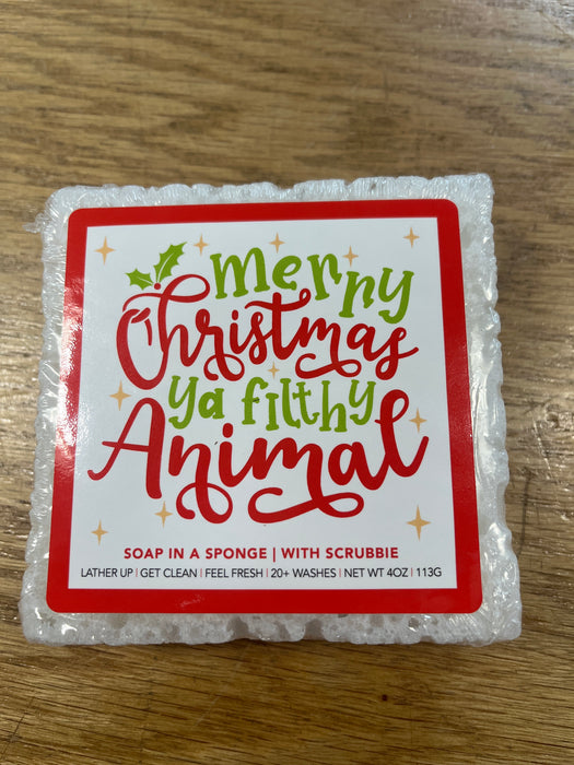 Christmas Themed Soap Sponges - 3 Styles