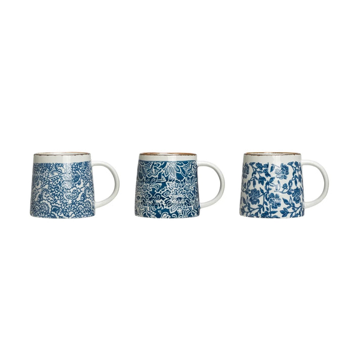 Hand Stamped Stoneware Mug - 3 Styles!