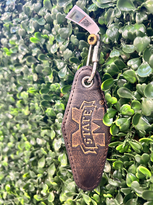 Collegiate Leather Diamond Key Fobs - 2 Styles!