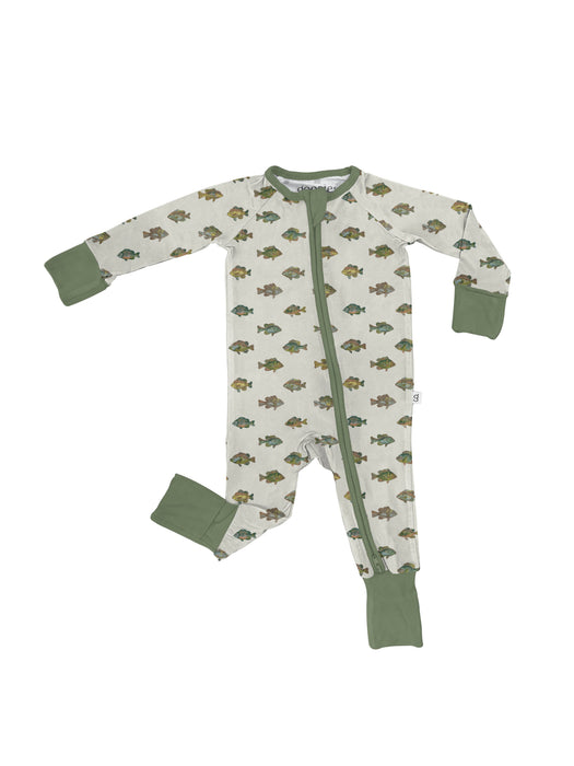 Lake Fish- Baby Convertible Zip PJs