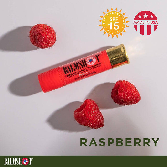 Raspberry Lip Balm in a Bullet