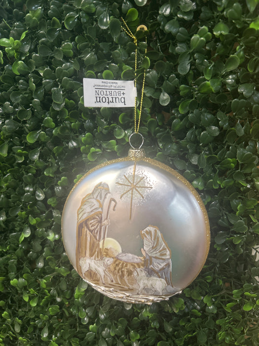 Gold & Cream Biblical Disk Ornaments- 2 Styles!
