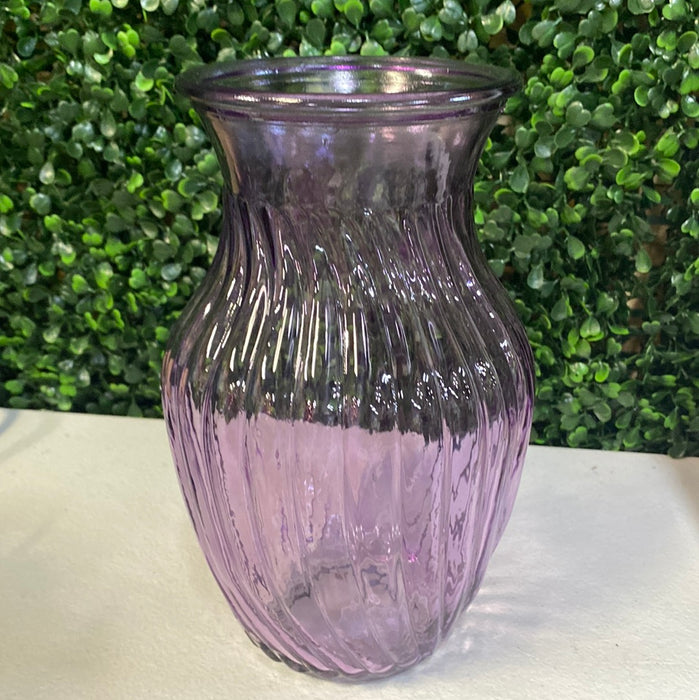 Swirl Glass Vases - 6 Colors!