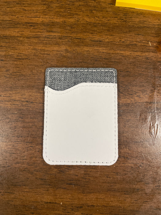 Personalized Vegan Leather Phone Pockets / Card Holders.  Can be customized any way you want.
