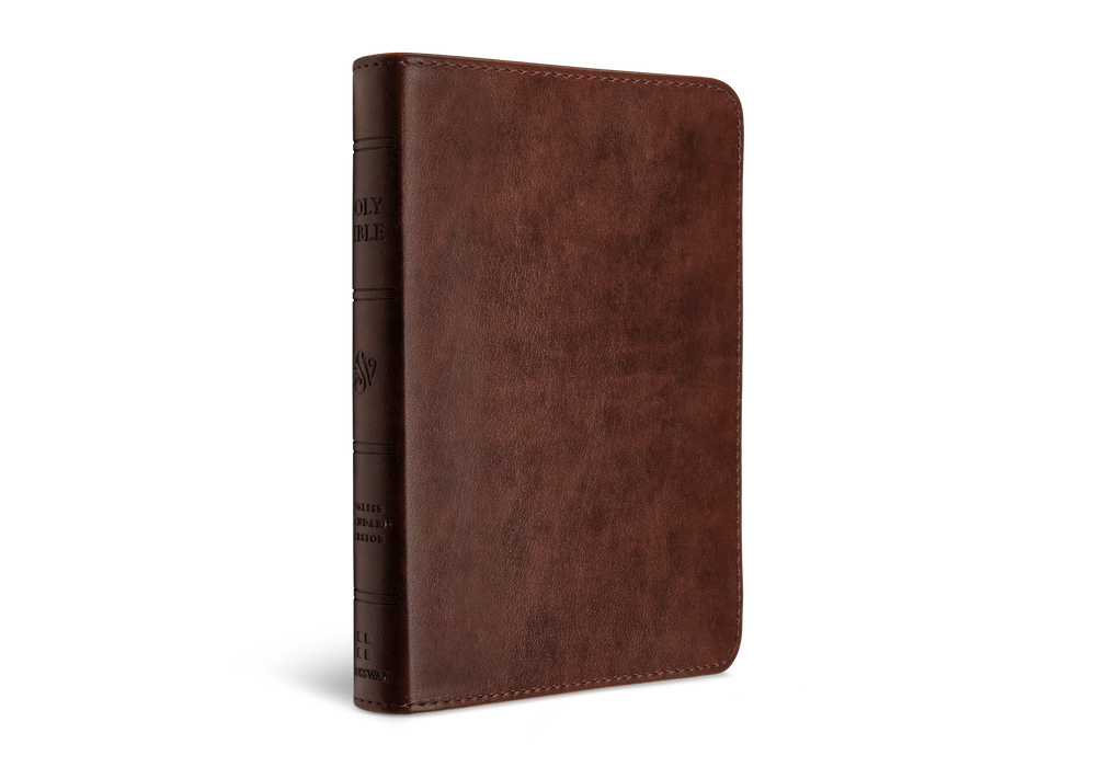 ESV Compact Bible, Red Letter, TruTone®, Brown