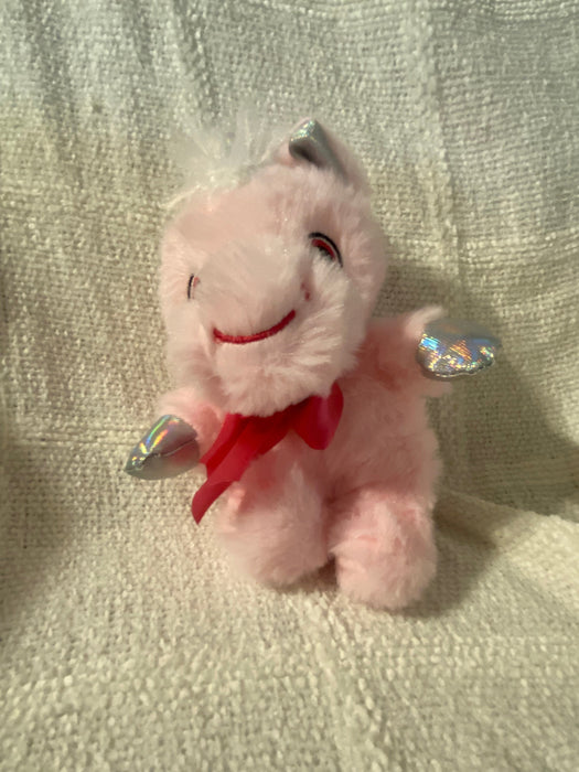 6” Pink Unicorn with Silver