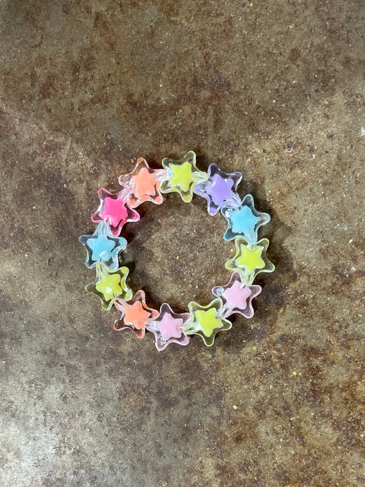 Kid's Colorful Star Beaded Bracelet