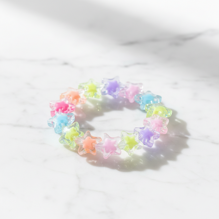 Kid's Colorful Star Beaded Bracelet