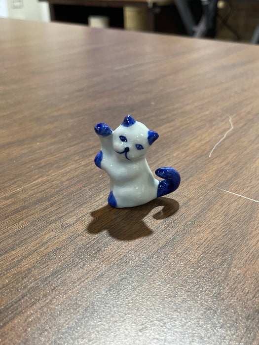 Blue & White Porcelain Trinkets. Small Animals. Range in size from 1" to 3"