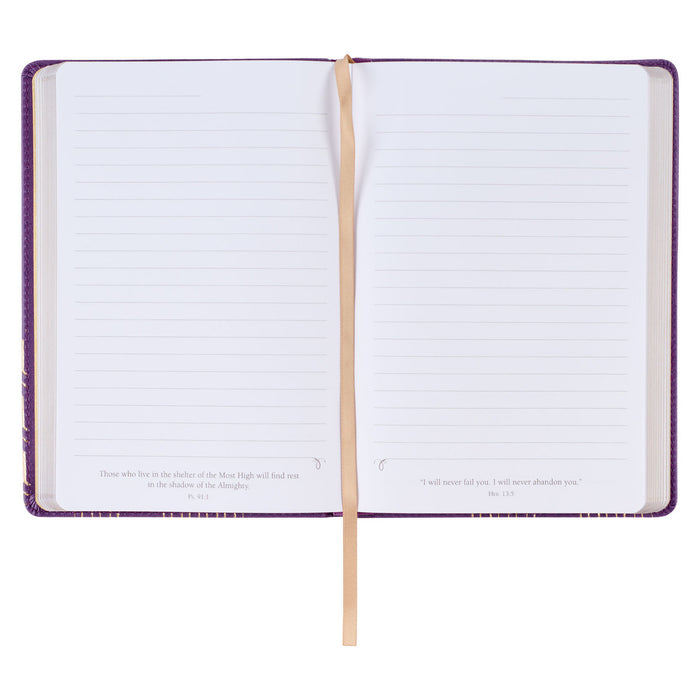 Bless You and Keep You Purple Faux Leather Journal - Numbers 6:24-26