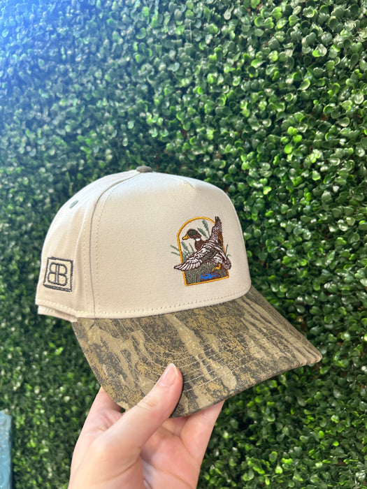 Embroidered Wood Duck with Frame Hats-3 Styles Available!