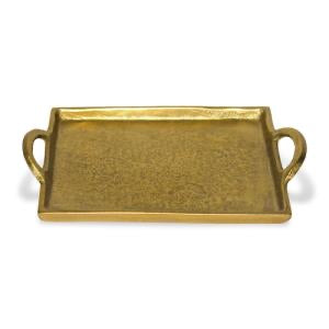 Gold Square Platter.  Food Safe & Decorative.