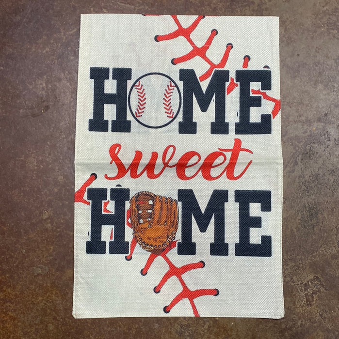 Baseball Garden Flag "Home Sweet Home"
