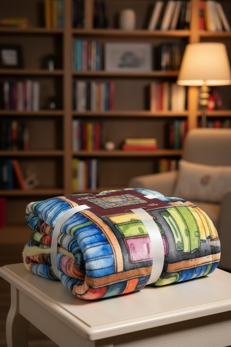Just One More Chapter Throw Blanket