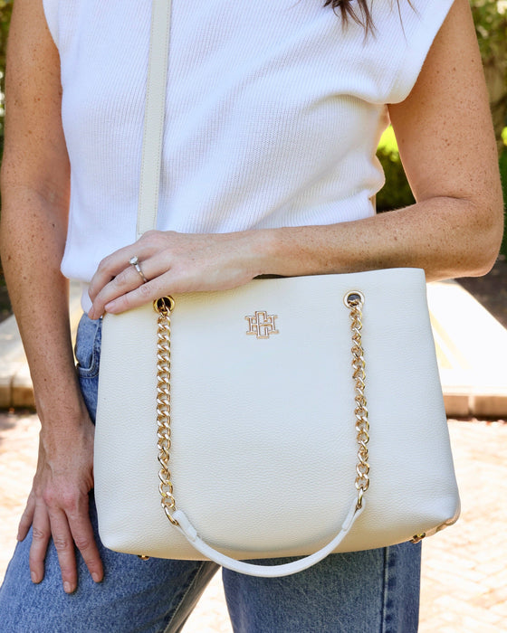 Blair Tote Cream Purse by Caroline Hill