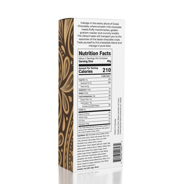 Dubai Chocolate Bar: S'mores by Oasis Treasures