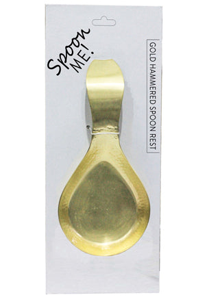 Gold Hammered Spoon Rest