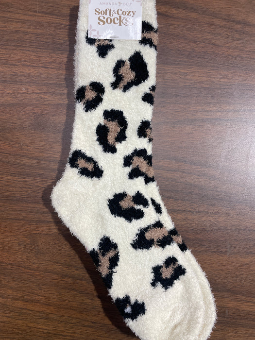 Soft and Cozy Natural Leopard Socks