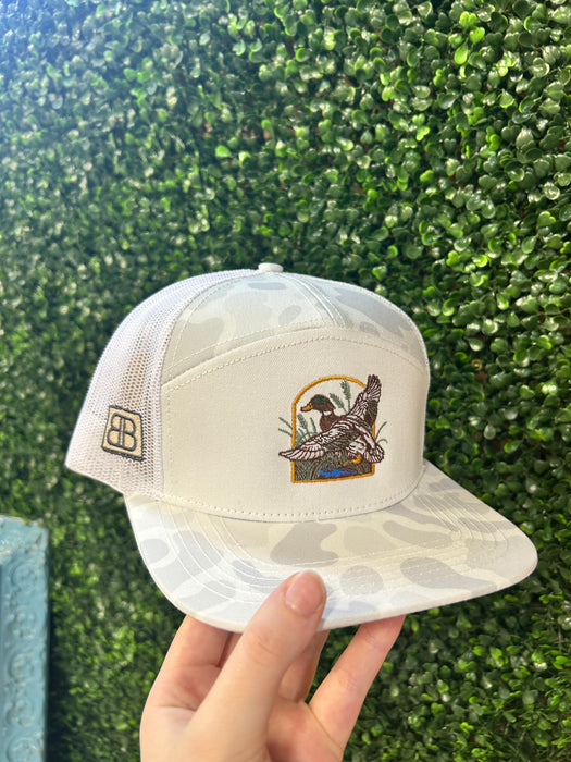 Embroidered Wood Duck with Frame Hats-3 Styles Available!