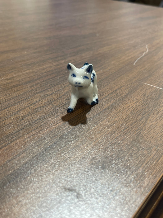 Blue & White Porcelain Trinkets. Small Animals. Range in size from 1" to 3"