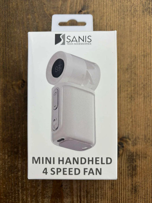 Mini White High Speed Handheld Fan
