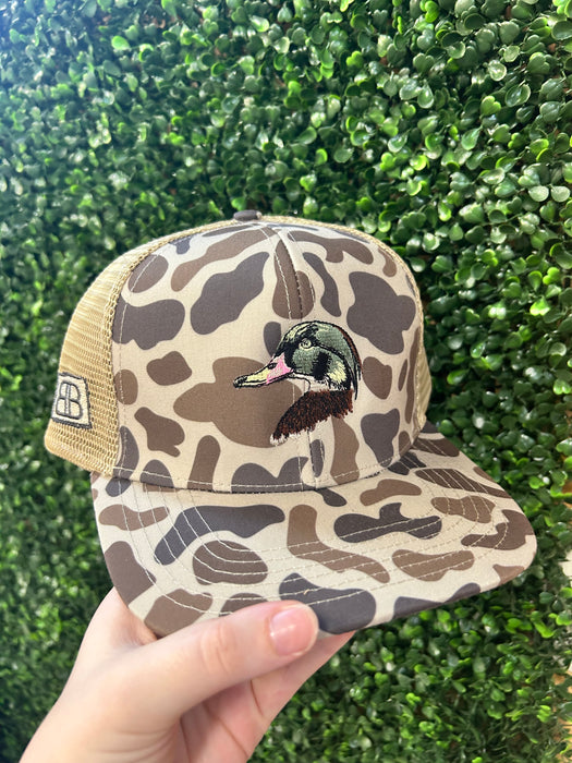 Embroidered Wood Duck Head Hats -5 Styles Available!