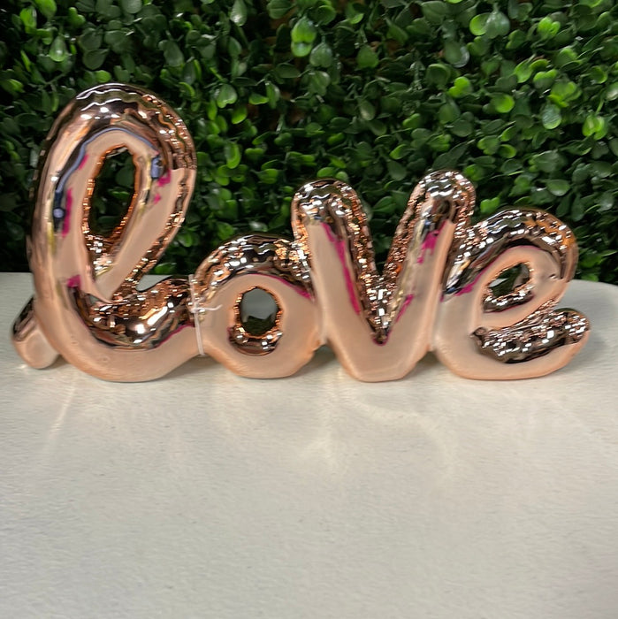 Cursive Romance Rose Gold Balloon Letters- available in 3 styles