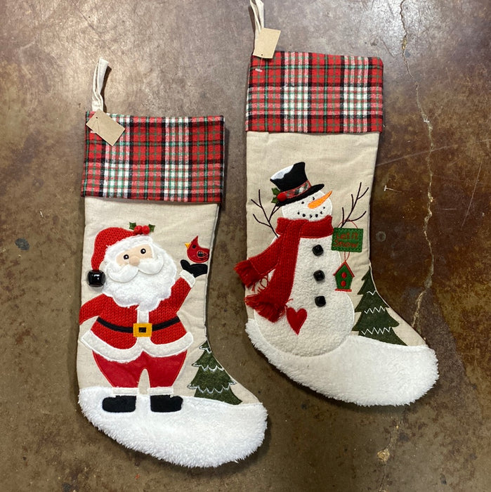 Farmhouse Plaid Stockings - 2 Styles! *Personalization Can Be Added for an Additional $10!*