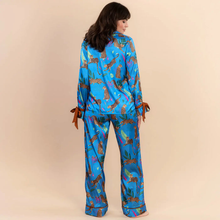 Prowling Leopard Satin Pants