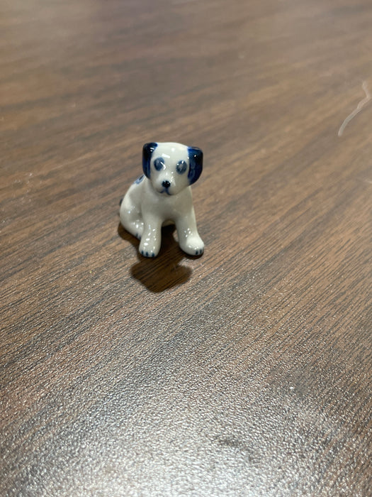 Blue & White Porcelain Trinkets. Small Animals. Range in size from 1" to 3"