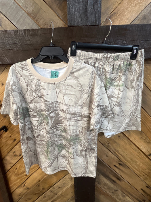 Two Piece Light Tan Camo Set