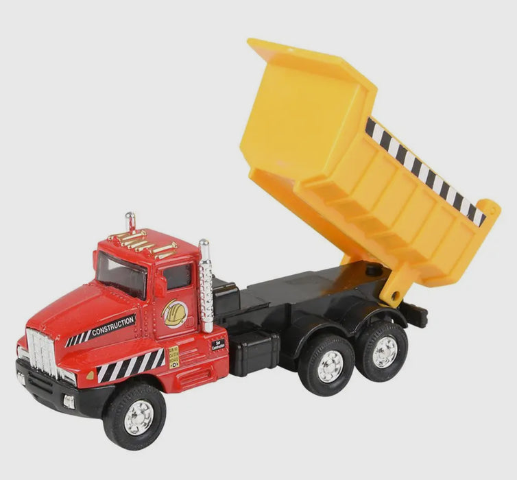 Die Cast Pull Back Construction Trucks.  5.25"
