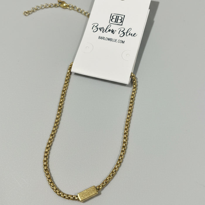 Minimalist Bar Chain Bracelet