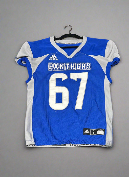 Retired Blue Panther Football Official Game Jerseys
