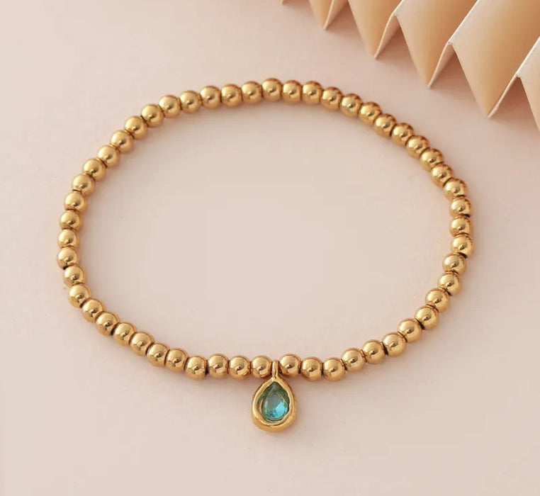 The Aura Drop Birthstone Bracelets (Waterproof)