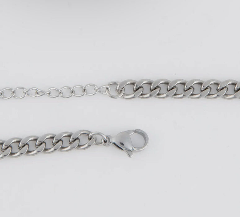 Waterproof Silver 16” Carabiner Necklace