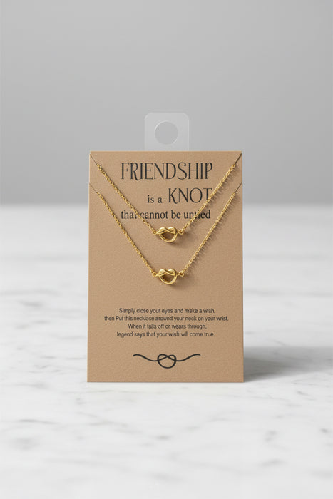 Friendship is a Knot.. Necklaces- Set Of 2