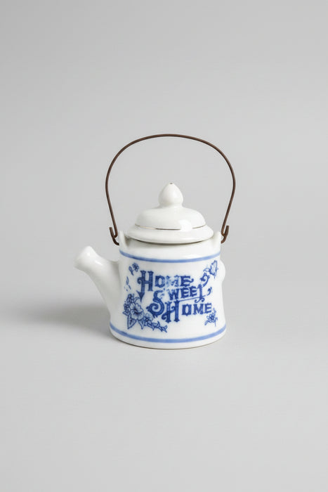 Vintage “Home Sweet Home” Mini Teapot / Toothpick Holder