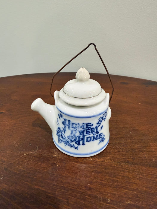 Vintage “Home Sweet Home” Mini Teapot / Toothpick Holder