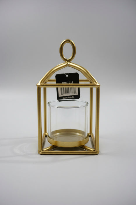 6.7" Gold Iron Lantern
