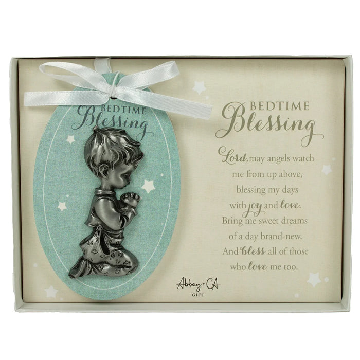 Praying Child Crib Ornament- Boy