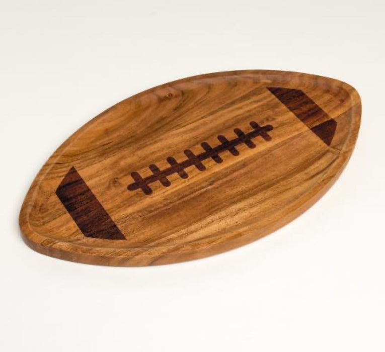 Football Acacia Wood Serving Board