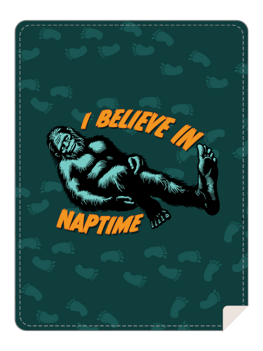 Bigfoot Naptime Throw Blanket