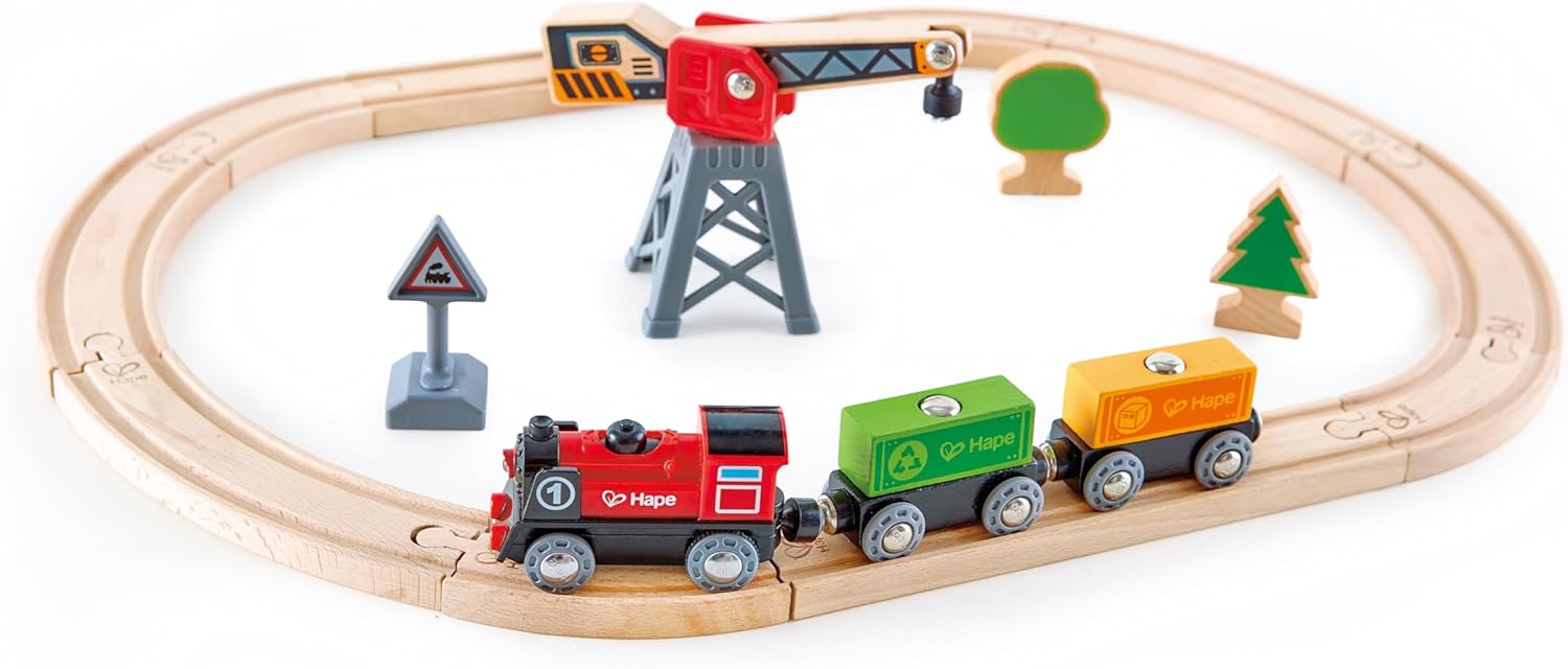 Cargo Delivery Loop Train and Railway Toy Set