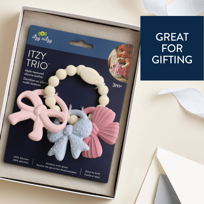 Itzy Trio™ Bow Teething Ring