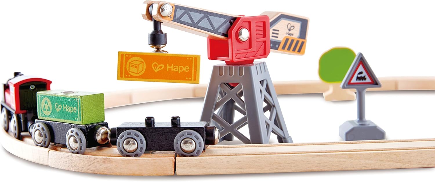 Cargo Delivery Loop Train and Railway Toy Set